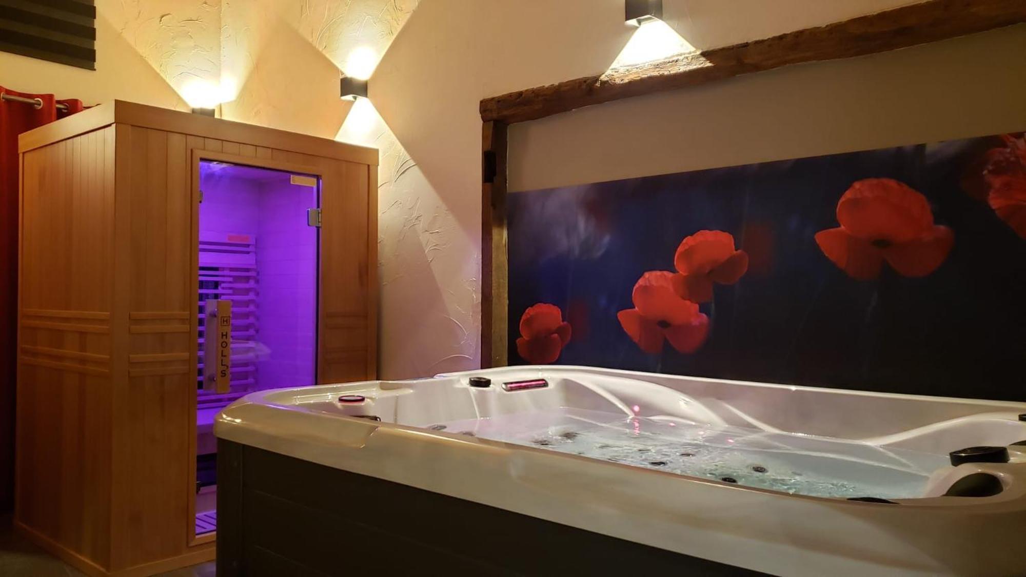 Maison D'Hote Avec Sauna Et Jacuzzi A La Campagne Les Portes du Coglais Exteriör bild